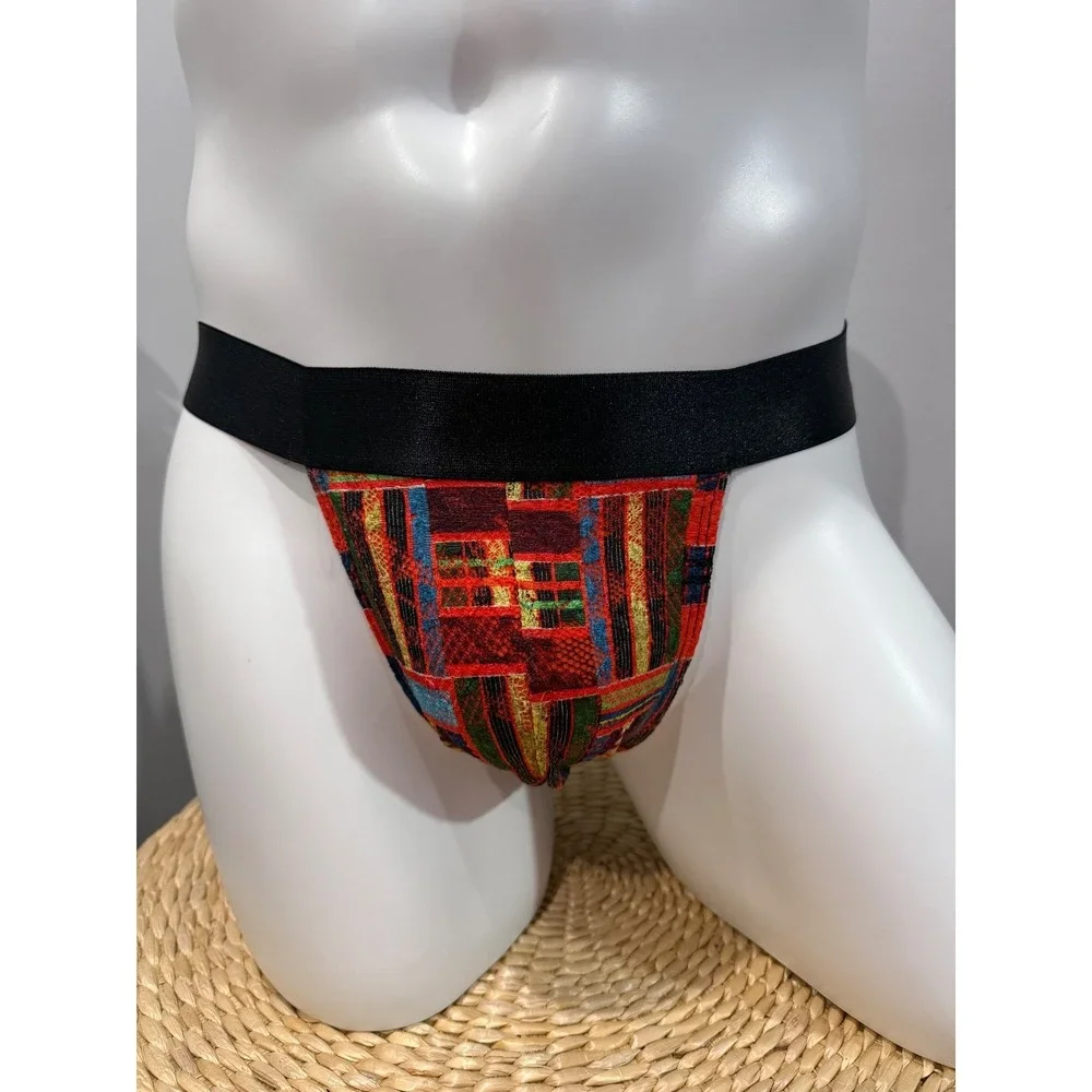 Cosabella Kente Print Lace Jock Strap Men's Premium Designer Intimates NWT